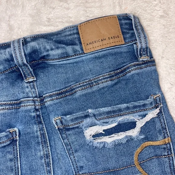American Eagle “Next Level Stretch” super High Rise Jeggings size 0 - Picture 13 of 16
